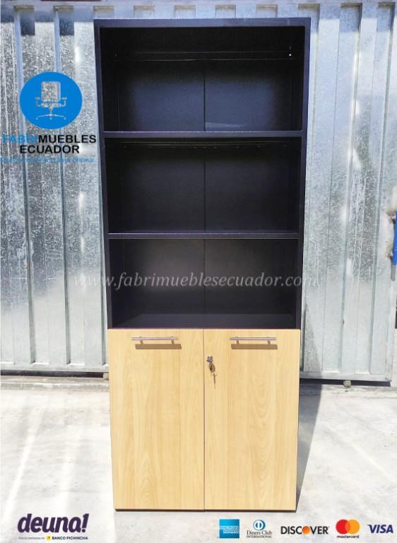 BIBLIOTECAS EN MELAMINA + 2 PUERTAS INFERIORES en Cayambe - Imagen 1