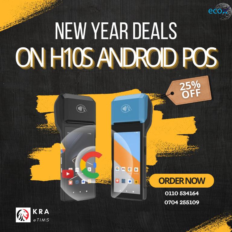New Year Deal on eTIMS H10S Handheld Android POS in Kikuyu - Image 1
