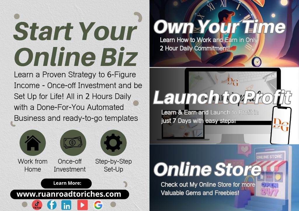 Wi-Fi & 2 Hours equals 100 Daily Income—Learn How! in Welkom - Image 1