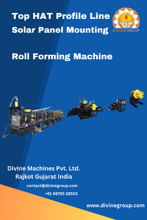 Top HAT Profile Line Solar Panel Mounting Roll Forming Machine in Rajkot - Image 2