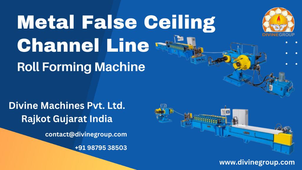 Metal False Ceiling Profile Line Roll Forming Machine Mfg in Rajkot - Image 1