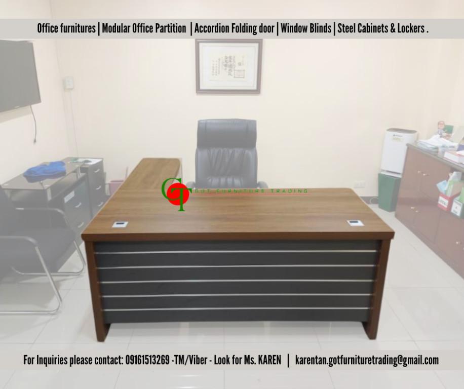 Executive L-type Office Table | Managers Table | Office Table. in Malate - Image 2