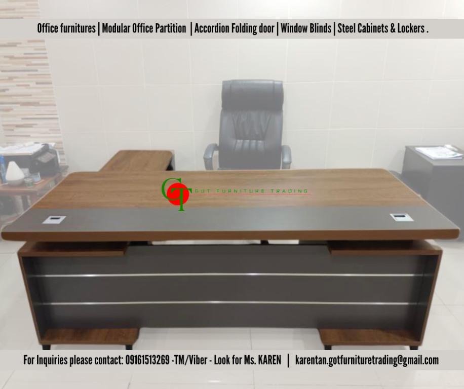 Executive L-type Office Table | Managers Table | Office Table. in Malate - Image 3