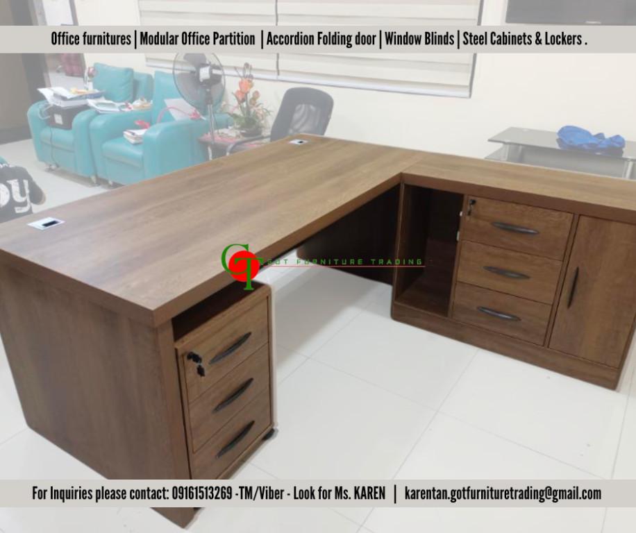 Executive L-type Office Table | Managers Table | Office Table. in Malate - Image 7