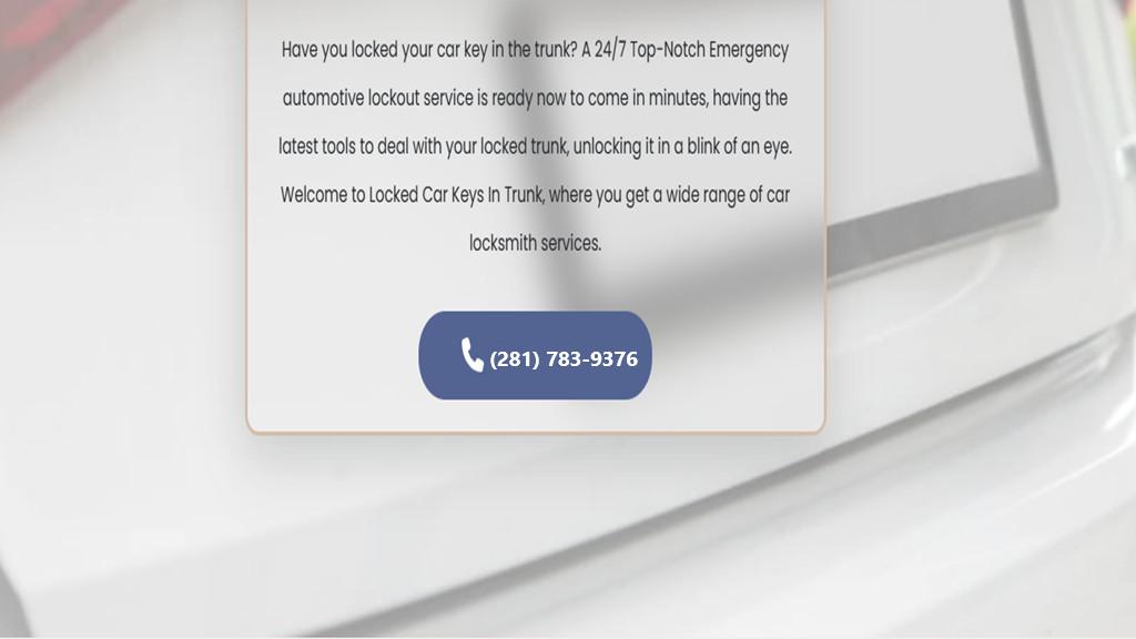 Locked Car Keys In Trunk in Sugar Land - Image 2