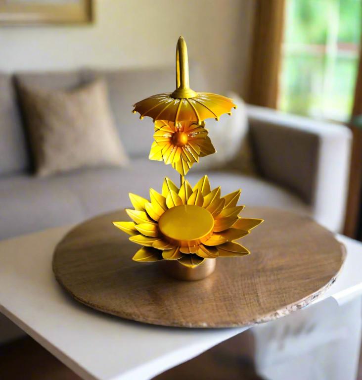 T-Light Designer Aesthetic Lotus (Kamal) Table Decor in Kolkata - Image 2