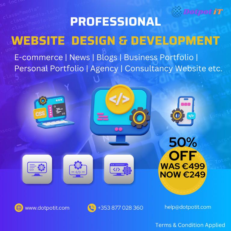 Get 50 Off on Website Design & Development Services! in Swords - Image 1