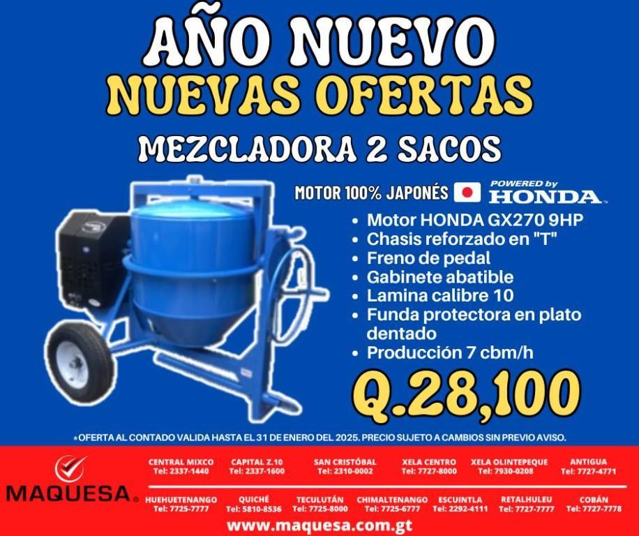 MEZCLADORA JOPER 2 SACOS en Guatemala - Imagen 4