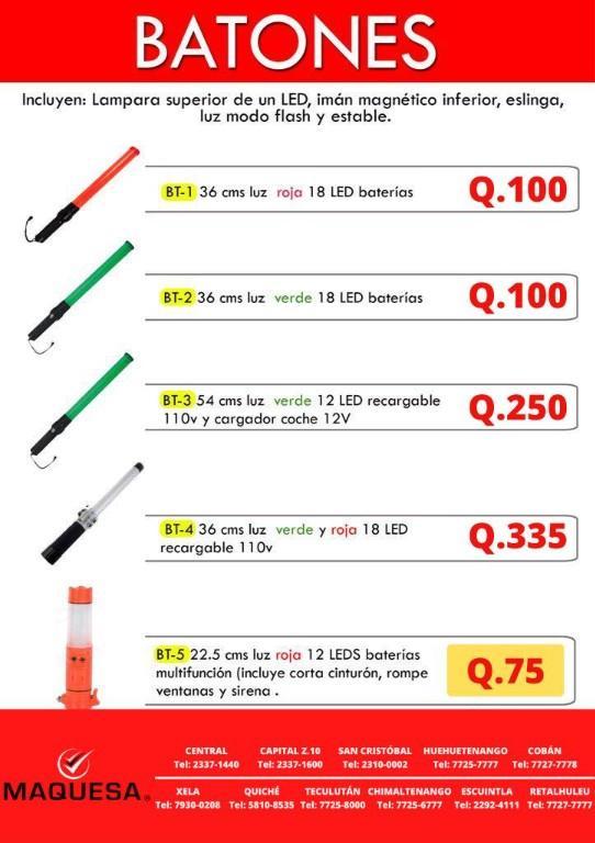 BATONES LUMINOSOS LED en Guatemala - Imagen 2