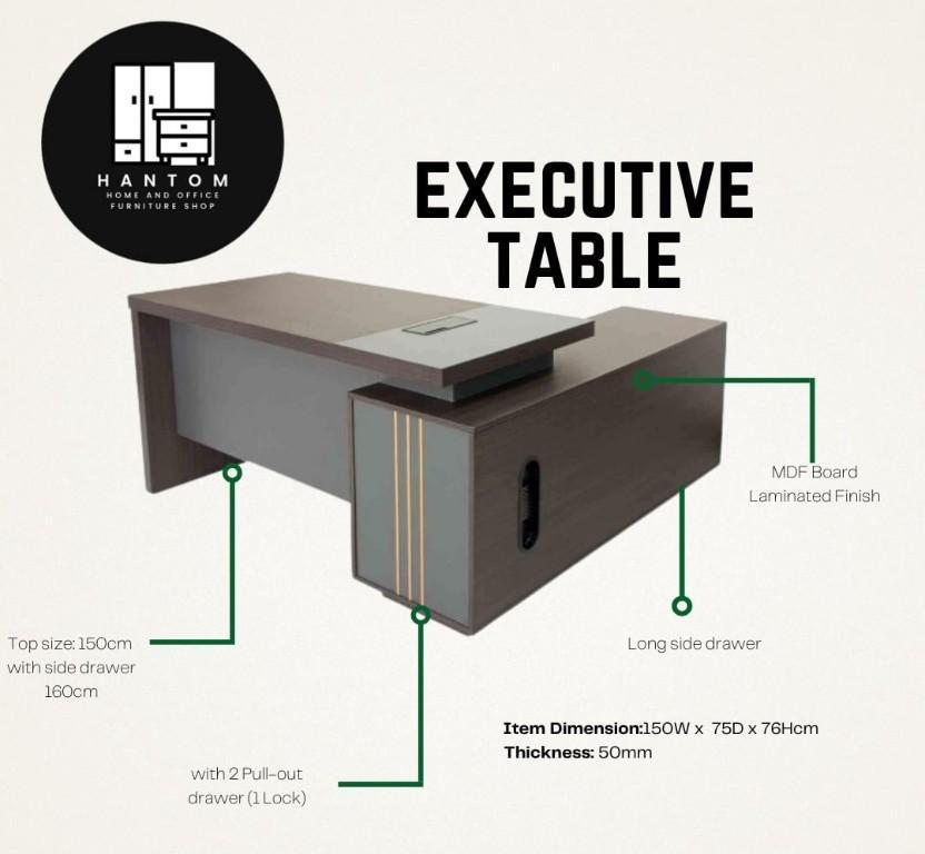 READY MADE AND CUSTOMIZE EXECUTIVE TABLE in Valenzuela - Image 1