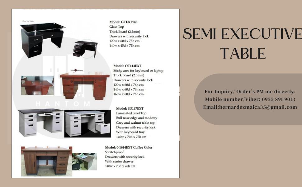 READY MADE AND CUSTOMIZE EXECUTIVE TABLE in Valenzuela - Image 4
