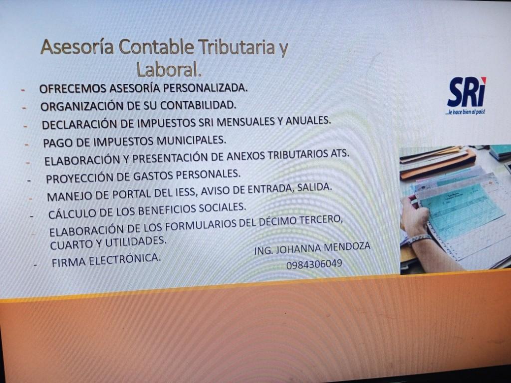 Servicios Contables Tributarios y Laborales en Sinincay - Imagen 1