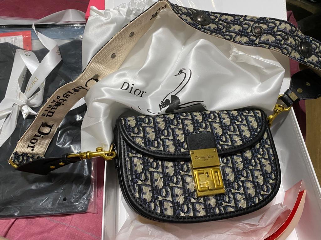 Blue Patterned Bag- Dior in Geylang - Image 1