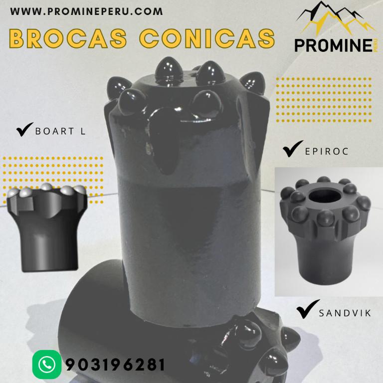 BROCAS CONICAS DE ALTO RENDIMIENTO PARA PERFORACIÓN/PROMINE en Perú - Imagen 1