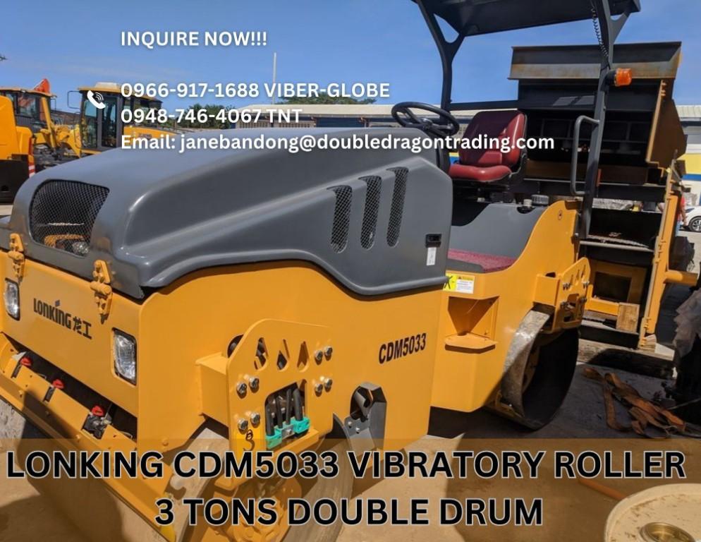 LONKING CDM5033 DOUBLE DRUM PISON 3 TONS .. in Alabang - Image 1