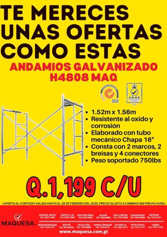 ¡¡¡ANDAMIOS GALVANIZADOS! en Guatemala - Imagen 1