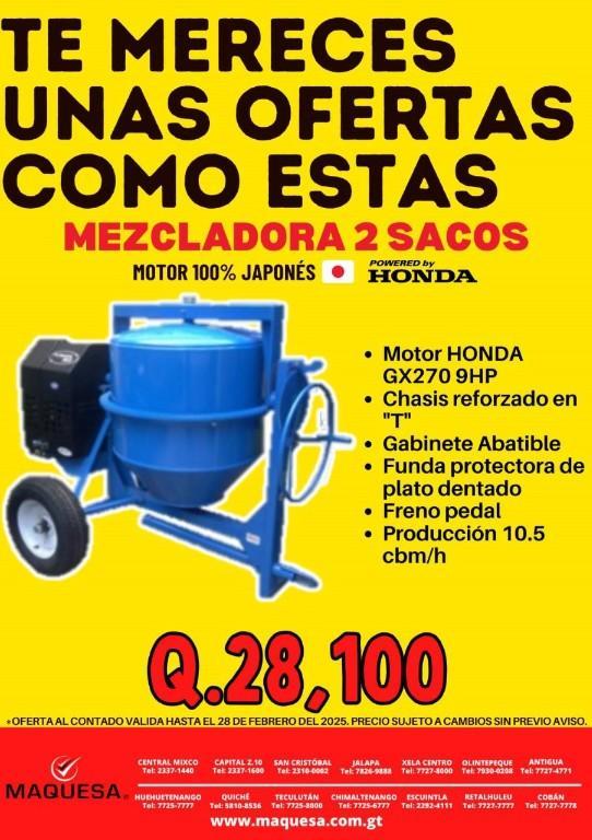MEZCLADORA 2 SACOS en Retalhuleu - Imagen 1