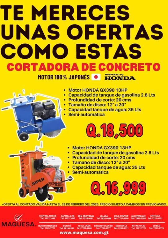 CORTADORA DE CONCRETO IDEAL PARA CORTES LINEALES en Retalhuleu - Imagen 1