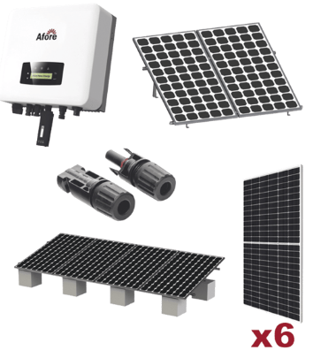 Kit Solar Interconexion / 3kW 220Vca / Inversor AFORE en Ixtapaluca - Imagen 1