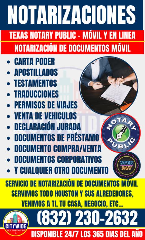 NOTARIZACIÓN DE DOCUMENTOS MÓVIL, NOTARIO MOVIL - TEXAS NOTARY P en Houston - Imagen 7