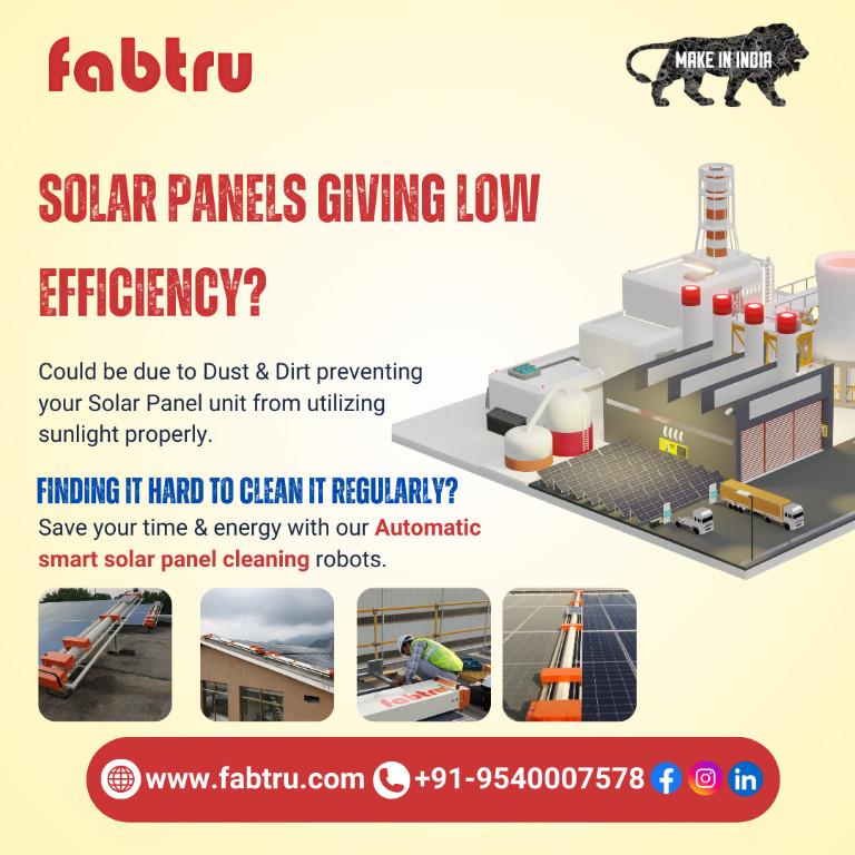 Automatic Solar Panel Cleaning Robots | Smart Solution FABTRU in India - Image 3