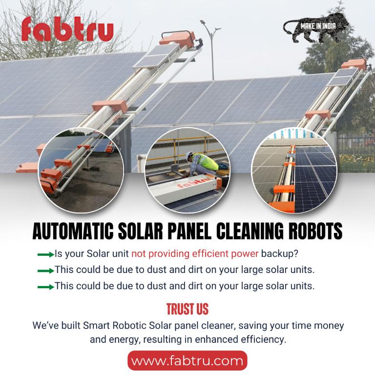 Automatic Solar Panel Cleaning Robots | Smart Solution FABTRU in India - Image 4
