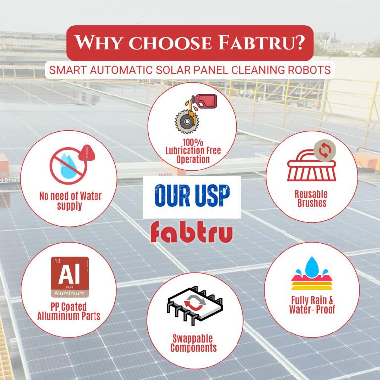 Automatic Solar Panel Cleaning Robots | Smart Solution FABTRU in India - Image 5