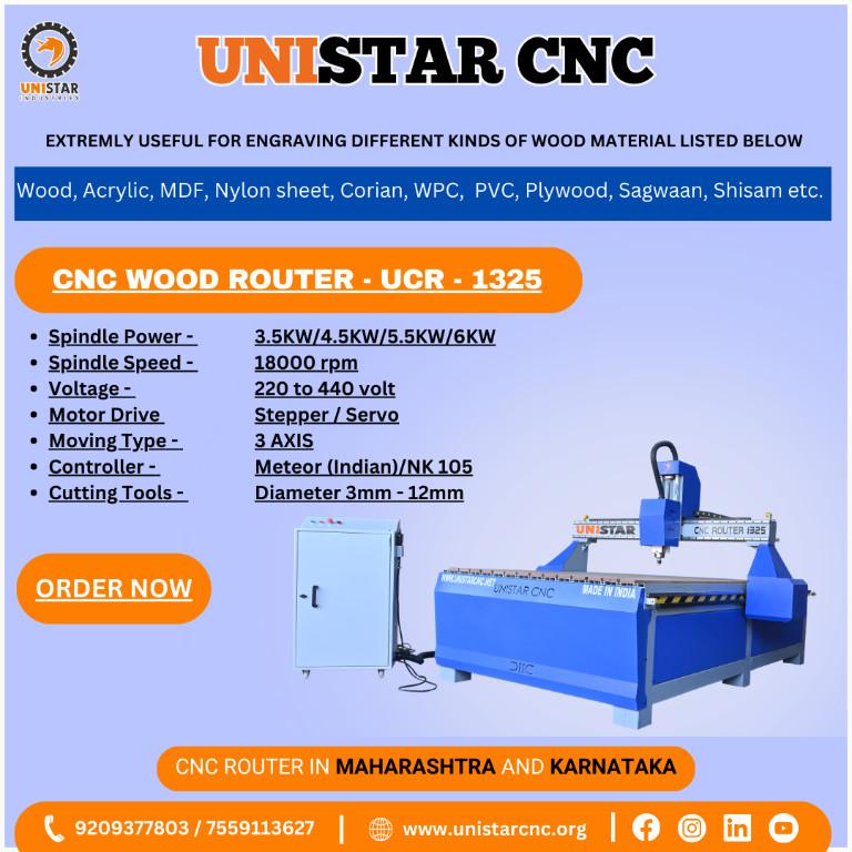 CNC Router Manufacturers In India - Unistar Industries in Chākan - Image 1