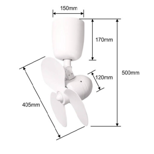 Ceiling Fan Corner Fan Strong Model EC Motor Aspire Lightings in Toa Payoh - Image 4