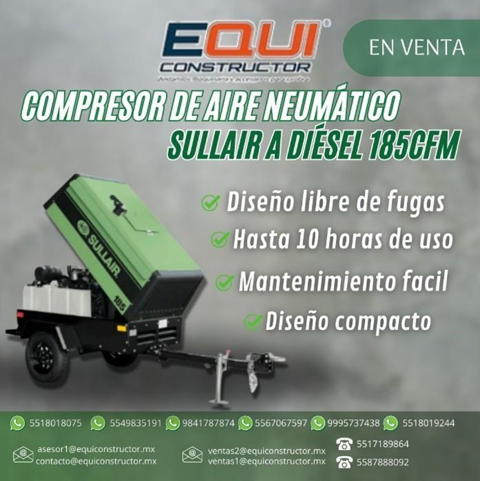 Compresor Sullair 185 en México - Imagen 1