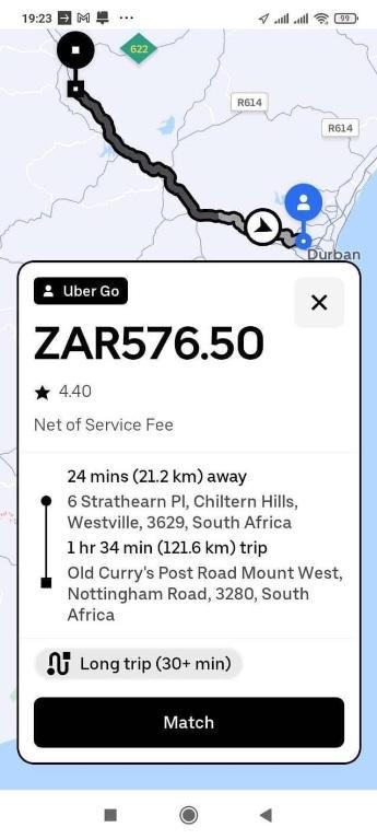 Uber driver is available in South Africa - Image 2