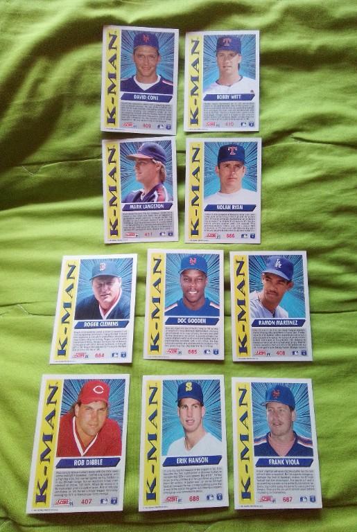 K-MAN SCORE1991 BASEBALL 10 TARJETAS ORIGINALES en Ciudad de Guatemala - Imagen 3