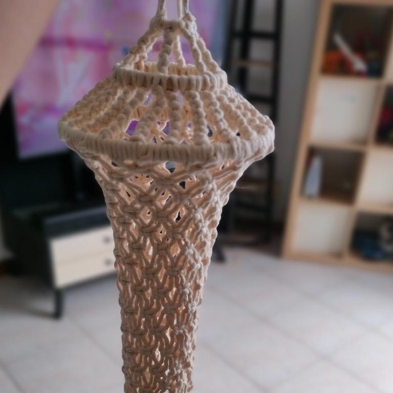 Hand made macrame light hanger in Singapore - Image 1