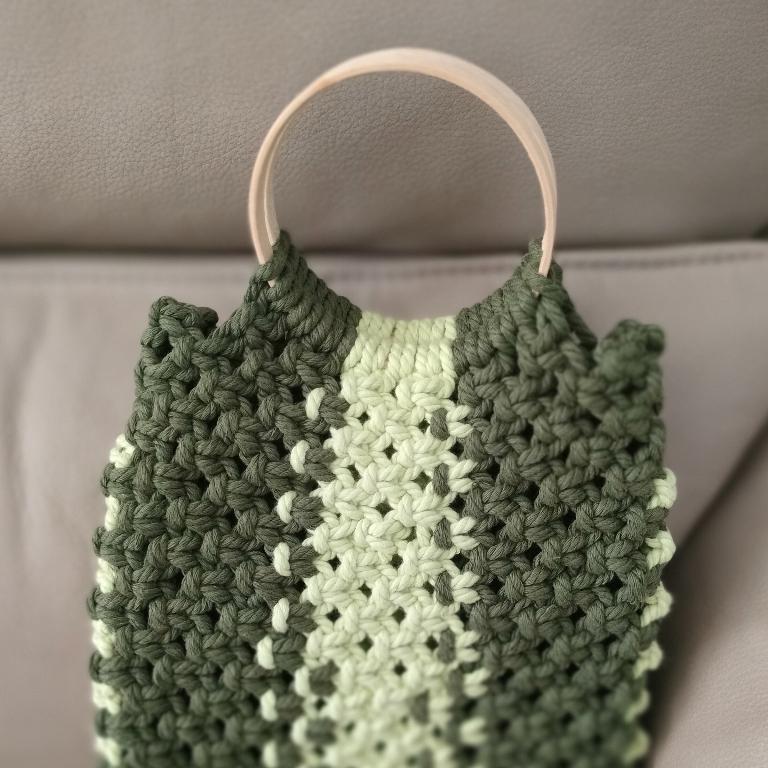 Hand made macrame bag in Singapore - Image 2