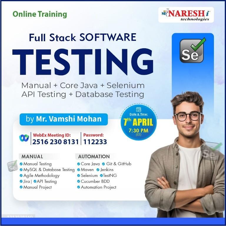 Job Opening Full Stack Testing Engineer – Apply Today! in India - Image 1