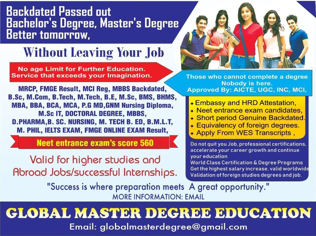 Get Backdated Degrees – Any Age, Any Time in Thirumangalam - Image 2