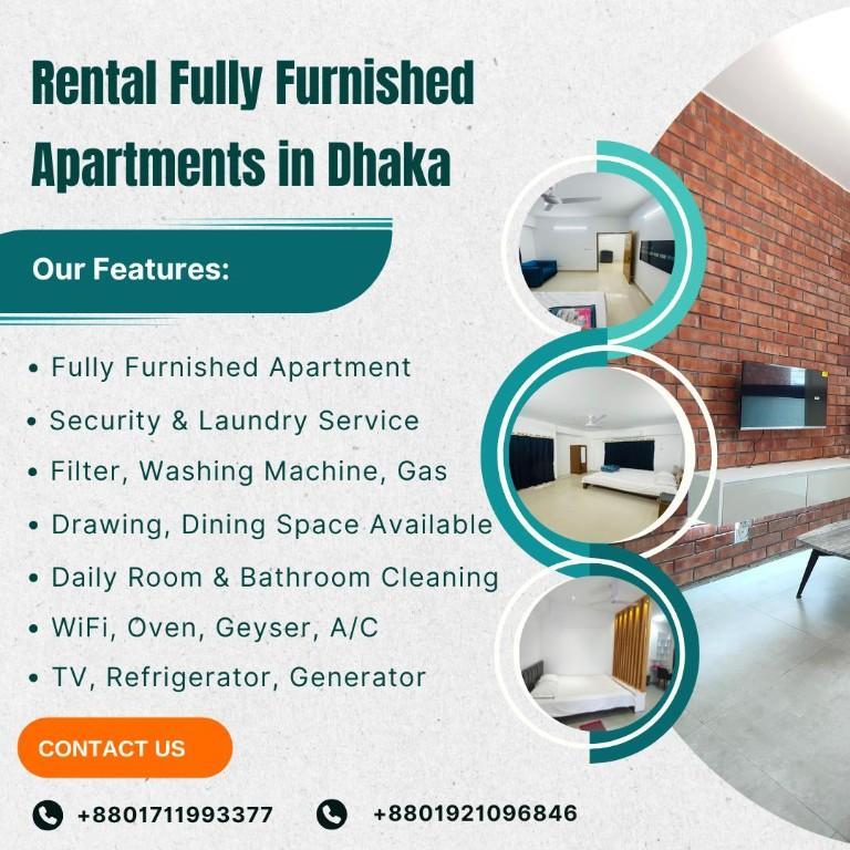 In Bashundhara R/A 3Bhk Serviced Apartment RENT in Narayanganj - Image 1