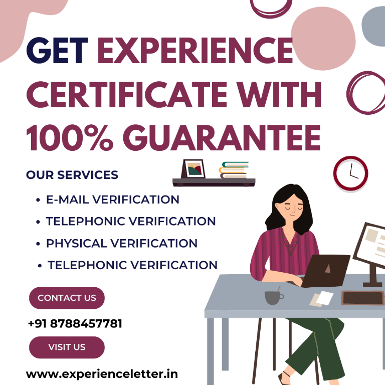 Work Experience Certificate Provider in India - Image 1
