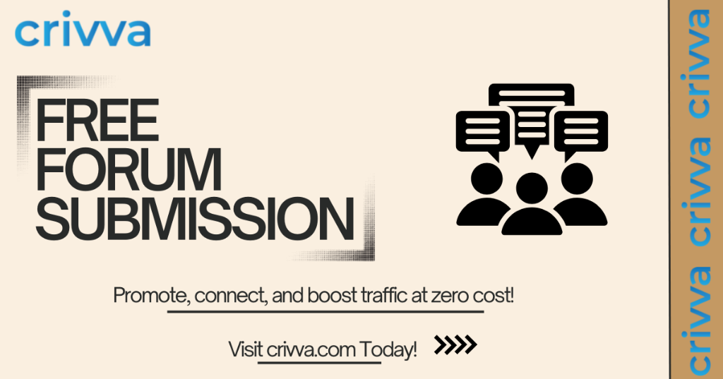 Submit Free Forum Submission Crivva in India - Image 1
