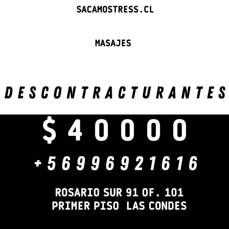 MASSAGES LAS CONDES SACAMOSTRESS MASAJES PROFESIONALES en Santiago de Chile - Imagen 2