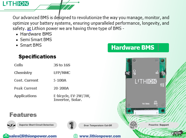Smart BMS for E-Bicycles, Inverters & Energy Storage in India - Image 1