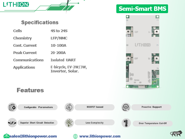 Lithion Semi-Smart BMS Real-Time Protection Meets Performance in India - Image 1