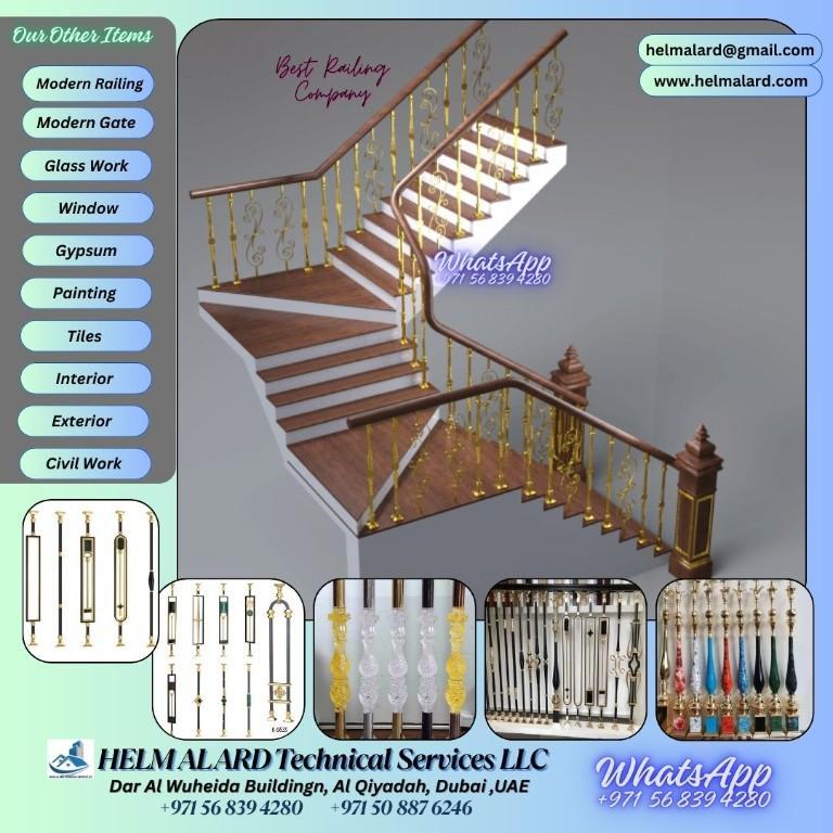 Staircase Railing, Home Railing, Modern Staircase, Ajman UAE, in Ajman - Image 3