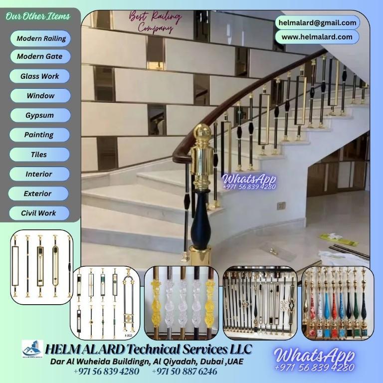 Staircase Railing, Home Railing, Modern Staircase, Ajman UAE, in Ajman - Image 8