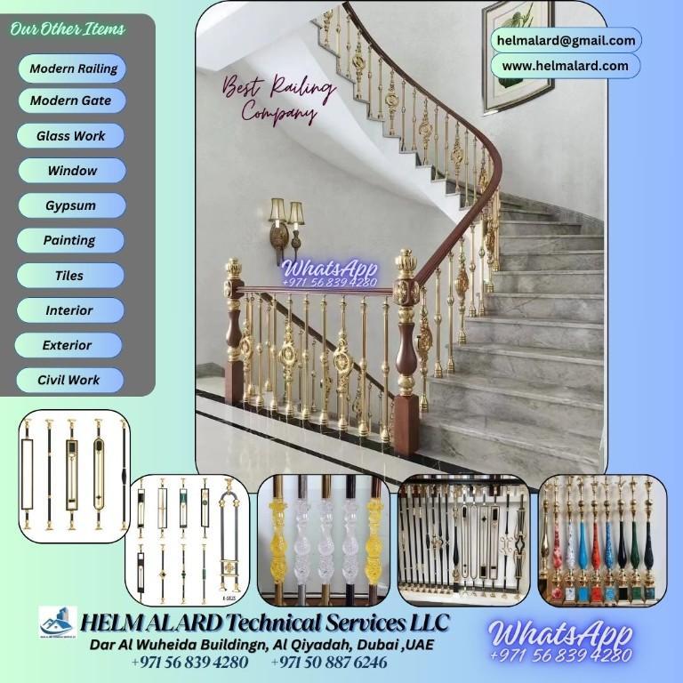 Staircase Railing, Home Railing, Modern Staircase, Ajman UAE, in Ajman - Image 5