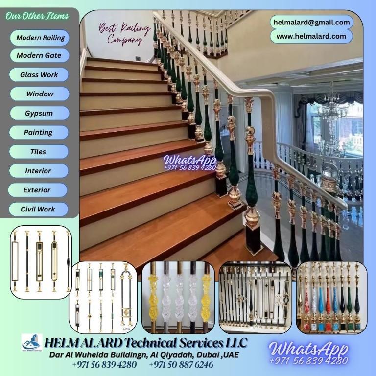 Staircase Railing, Home Railing, Modern Staircase, Ajman UAE, in Ajman - Image 9
