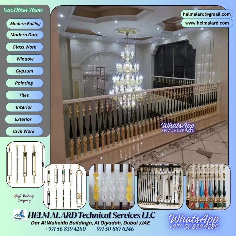Staircase Railing, Home Railing, Modern Staircase, Ajman UAE, in Ajman - Image 15