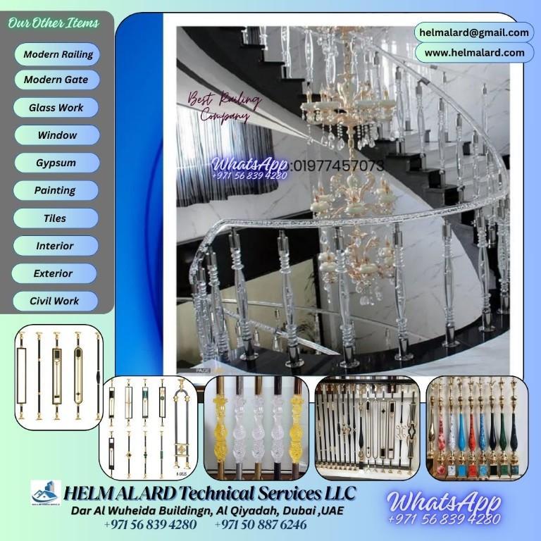 Staircase Railing, Home Railing, Modern Staircase, Ajman UAE, in Ajman - Image 17