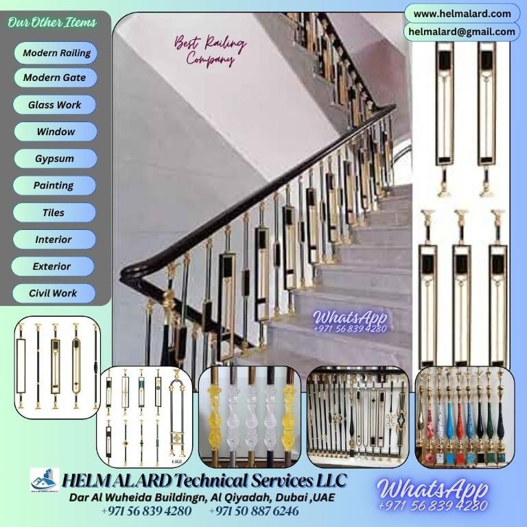 Staircase Railing, Home Railing, Modern Staircase, Ajman UAE, in Ajman - Image 19