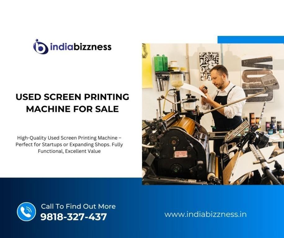 Used Screen Printing Machine for Sale - IndiaBizzness Portal in India - Image 1